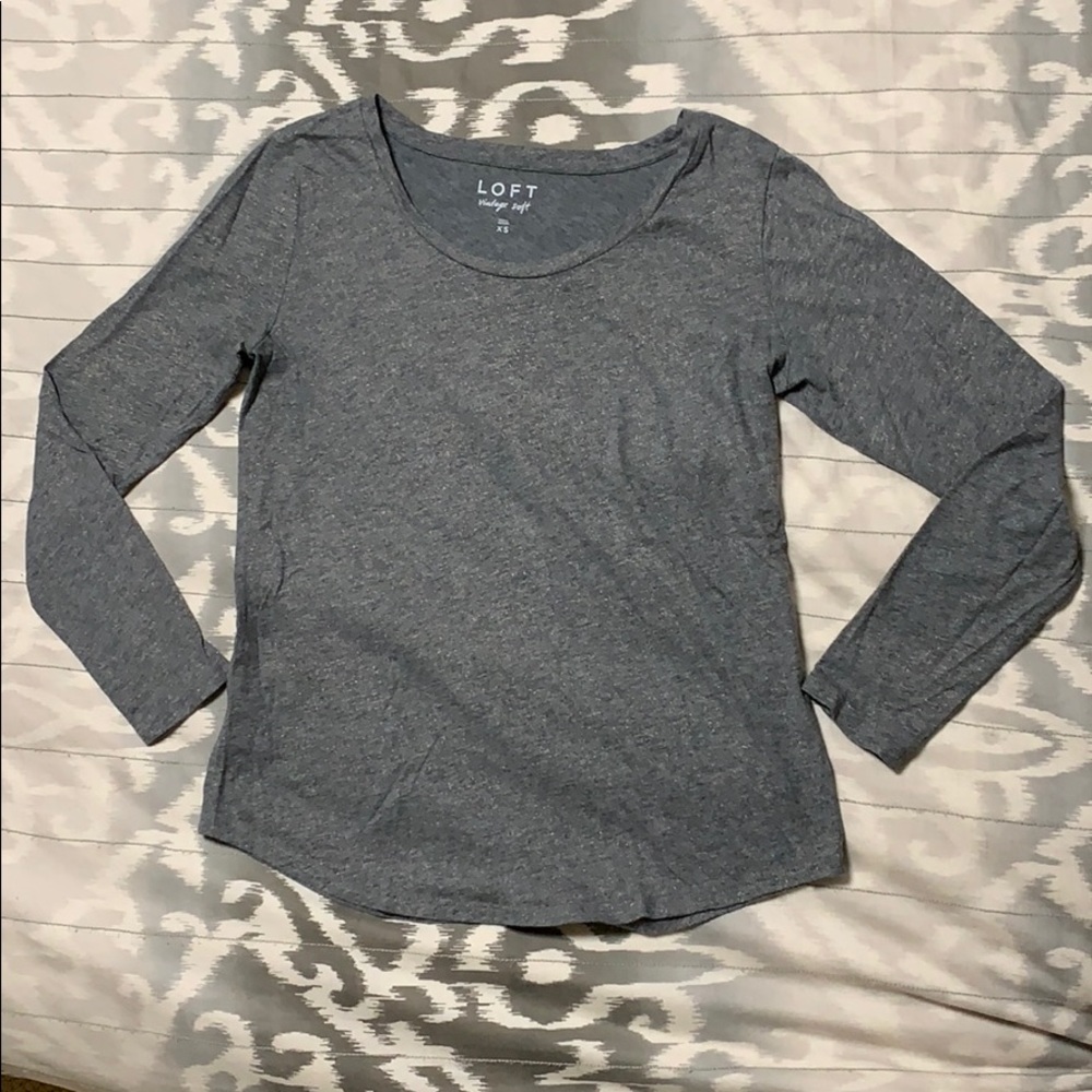 The Loft metallic long sleeve top